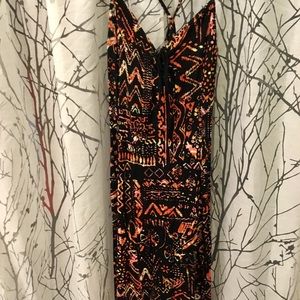 Multi colored print dress